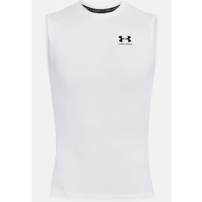 Image of Under Armour UA HG COMP SL HEAT GEAR Top, Men&#039;s, Size: XS, White