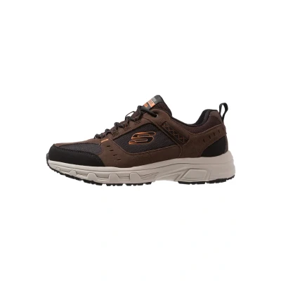Image of Skechers OAK Canyon Trainers, Men&#039;s, Size: 7.5, Chocolate/black Leather and textile