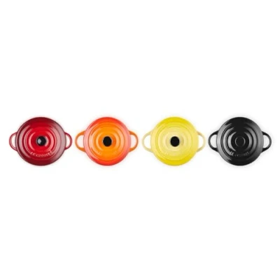 Image of Le Creuset Serving pan / Mini Casserole Signature Fire and Flame ø 10 cm 250 ml 4 pieces