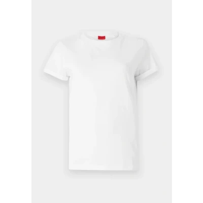 Image of HUGO THE Plain TEE Basic Tshirt, Women&#039;s, Size: XS, White