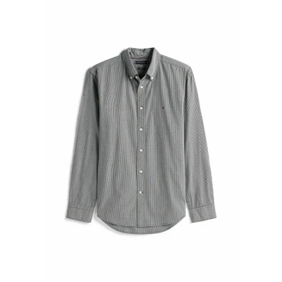 Image of Tommy Hilfiger Gingham Shirt, Men&#039;s, Size: 3XL, October grey check
