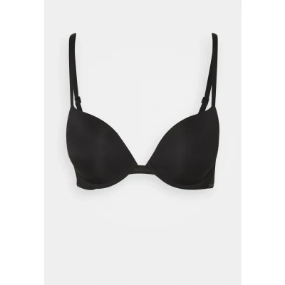 Image of Calvin Klein Underwear Plunge Tshirt bra, Women&#039;s, Size: 30B, Black