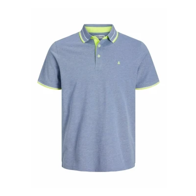 Image of Jack &amp; Jones Epaulos Polo shirt bright, Men&#039;s, Size: 2XL, Bright
