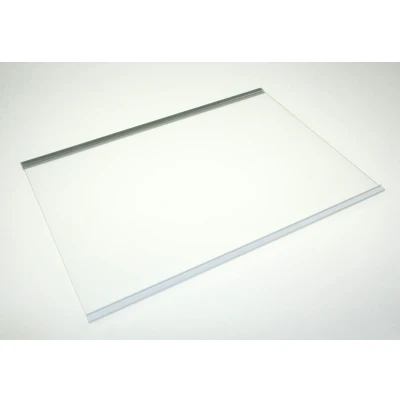 Image of Whirlpool Indesit 481010667591 glass panel fridge freezer C00340331 shelf fridge+silver+white
