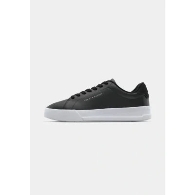 Image of Tommy Hilfiger Court Detail Trainers, Men&#039;s, Size: 9, Black shoes