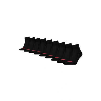 Image of Levi&#039;s Unisex Recycled MID CUT Batwing LOGO Socks, Size: 2.5 5, Black