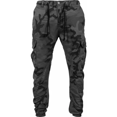 Image of Urban Classics CAMO Jogging Cargo trousers, Men&#039;s, Size: 40, Grey camouflage