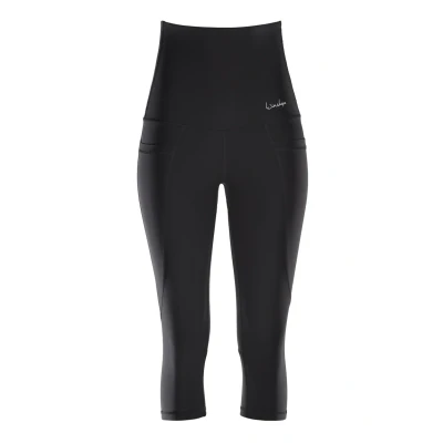 Image of Winshape Functional Power 3/4 sports trousers, Women&#039;s, Size: XXL, Black