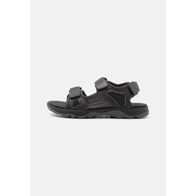 Image of Jack Wolfskin Taraco Beach Unisex Walking sandals for kids, Size: 11K, Black Imitation leather/ textile