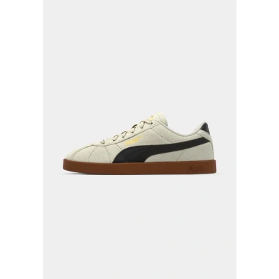 Image of Puma CLUB II Unisex Trainers, Size: 9.5, Alpine snow/black/gold Suede