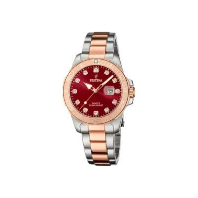 Image of Festina Boyfriend Collection Watch, Women&#039;s, Size: One Size, Bordeaux
