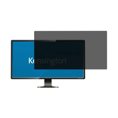 Image of Kensington Monitor Screen Privacy Filter 23 Inch, 16: 9, LG, ViewSonic, Samsung limits viewing angle supporting GDPR compliance, reduced blue light via anti glare coating