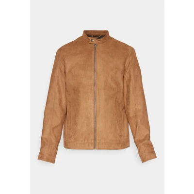Image of Jack &amp; Jones Jjedylan Clean Jacket Faux leather jacket, Men&#039;s, Size: XS, Cognac