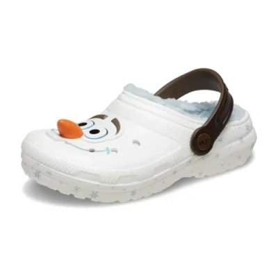 Image of Crocs Frozen OLAF Unisex Mules multicoloured for kids, Size: 12K, Multi coloured Synthetics
