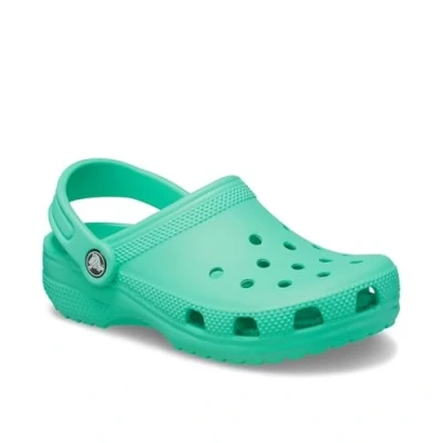 Image of Crocs Classic Unisex Mules for kids, Size: 9K, Lagoon Synthetics