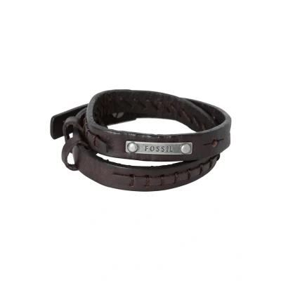 Image of Fossil Bracelet, Men&#039;s, Size: One Size, Dunkelbraun