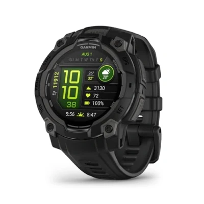 Image of GARMIN Instinct E Smart Watch 45 mm, Electric Lime with Silicone Band, Yellow