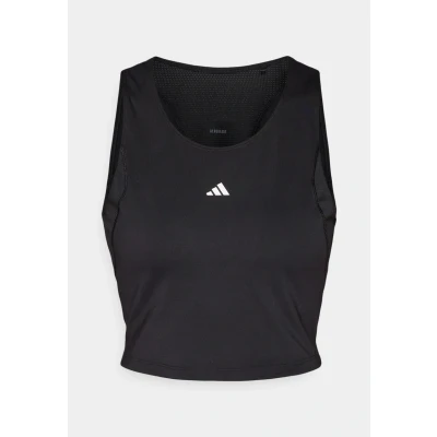 Image of adidas Performance Techfit Cropped Top, Women&#039;s, Size: Small, Black
