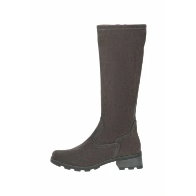 Image of CAPRICE Damen Stiefel mit Absatz Kniehoch Vegan, Grau (Dk Grey Str.), 42 EU