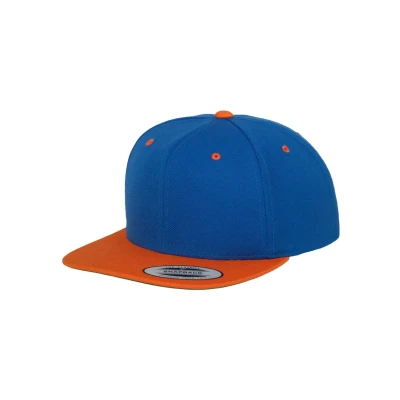 Image of Flexfit Classic Snapback 2TONE Cap, Size: One Size, Navy/maroon
