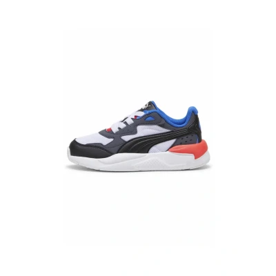 Image of Puma XRAY Speed AC Trainers for kids, Size: 1, White black hyperlink blue redmazing Synthetics/textile