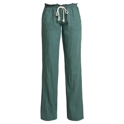 Image of Roxy Oceanside Pants Trousers, Women&#039;s, Size: Small, Duck green