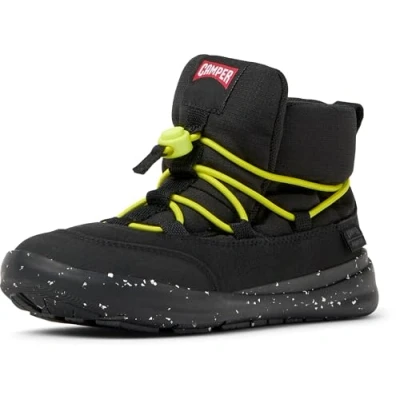Image of Camper ERGO KIDS Unisex Classic ankle boots for kids, Size: 9.5K, Black Textile/synthetics