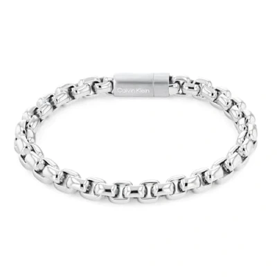 Image of Calvin Klein Iconic Bracelet silvercoloured, Men&#039;s, Size: One Size, Silver coloured