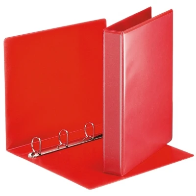 Image of Esselte Essentials Presentation Binder, PVC, 3 cm Ring Diameter, 49713 A4, Red