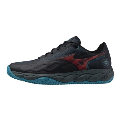 Image of Mizuno WAVE ENFORCE COURT PADEL Salute/Hibiscus/Enamel Blue Women/Men Size 7