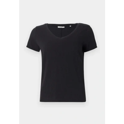 Image of Marc O&#039;Polo Denim Short Sleeve V NECK Basic Tshirt, Women&#039;s, Size: XS, Black