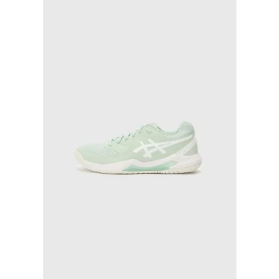 Image of Asics GEL Dedicate 8 Multicourt tennis shoes, Women&#039;s, Size: 7.5, Lichen rock/white shoes