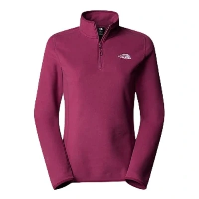 Image of The North Face 100 Glacier 1/4 ZIP Fleece jumper, Women&#039;s, Size: Large, Cyber berry