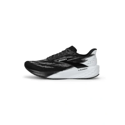Image of Brooks Launch 11 Road running shoes, Men&#039;s, Size: 8, Black white Textile