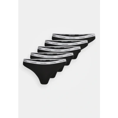 Image of Calvin Klein Underwear ICON LOGO 5 PACK Briefs, Women&#039;s, Size: XS, Black