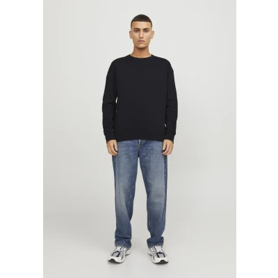 Image of Jack &amp; Jones Jjestar Basic CREW NECK Sweatshirt, Men&#039;s, Size: XXL, Black