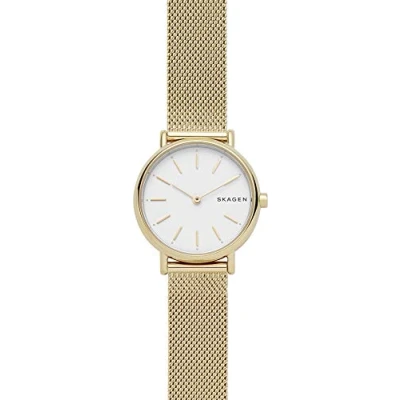 Image of Skagen Signatur Watch goldcoloured, Women&#039;s, Size: One Size, Gold coloured