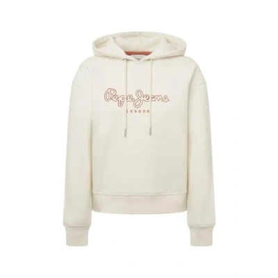 Image of Pepe Jeans Women&#039;s Frida Hoodie Sweatshirt, White (Mousse White), XS