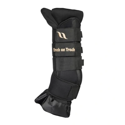 Image of Back on Track Royal Quick Deluxe Horse Wraps (Black, X Large)