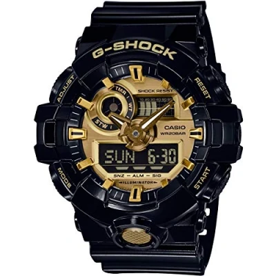 Image of Casio G Shock Original GA 710GB 1AER Black Men&#039;s watch Ø 53mm