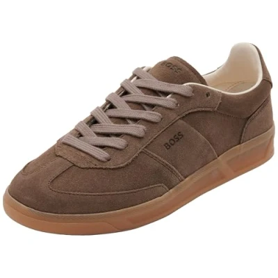 Image of BOSS Brenta Trainers, Women&#039;s, Size: 4, Open brown Suede