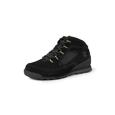 Image of Timberland Sprint Trekker MID Laceup ankle boots, Men&#039;s, Size: 10.5, Black/white Nubuck/textile