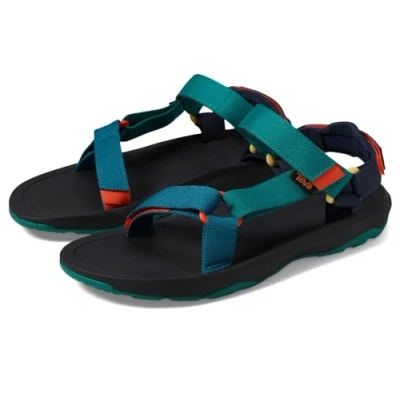 Image of Teva Hurricane XLT 2 Unisex Walking sandals Blue coral/multicoloured for kids, Size: 1, coral/multi/coloured shoes