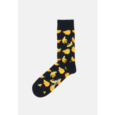 Image of Happy Socks Banana SOCK Unisex Dark blue, Size: 4 7, blue