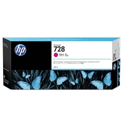 Image of HP DesignJet T830 24&quot; 728 (F9K16A) extra high capacity magenta ink cartridge (original HP)