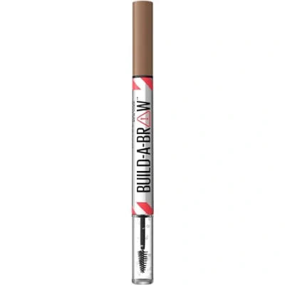 Image of Maybelline Build A Brow 2 Easy Steps Eye Pencil and Gel (Various Shades) Soft Brown