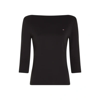 Image of Tommy Hilfiger NEW CODY SLIM BOAT 3/4 Long sleeved top, Women&#039;s, Size: XXS, Black
