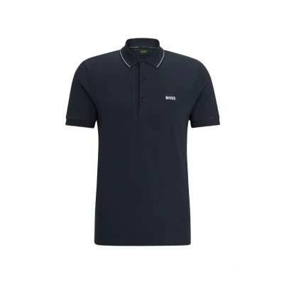 Image of BOSS Paule Polo shirt, Men&#039;s, Size: Small, Dark blue