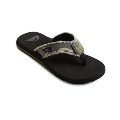 Image of Quiksilver Men&#039;s Monkey Abyss Sandal, Green Black Brown, 8 UK