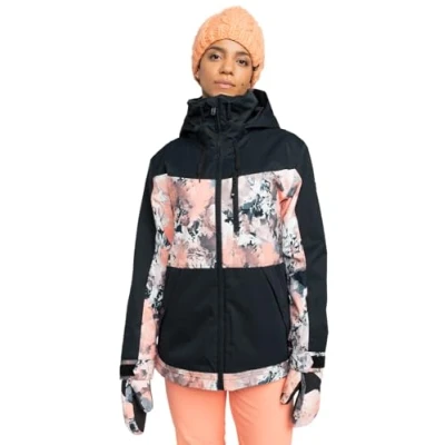 Image of Roxy Presence Parka Jacket Snowboard jacket, Women&#039;s, Size: Large, Peach pink dreamy picture